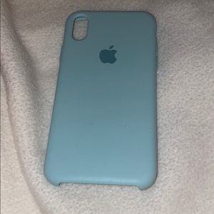 iPhone X Teal Silicone Case